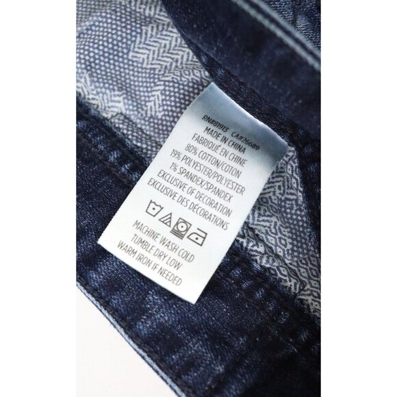 Robert Graham Men’s Straight Leg Blue Jeans 38x32 Dark Wash Mid Rise Stretch - Picture 2 of 8